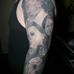 horror movie tattoo sleeve